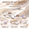 image:imageCDE 925 Sterling Silver Infinity Birthstone Bracelet Jewelry Gift for Women06JunAlexandrite Light Purple