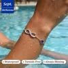 image:imageCDE 925 Sterling Silver Infinity Birthstone Bracelet Jewelry Gift for Women09SetSapphire Blue