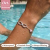 image:imageCDE 925 Sterling Silver Infinity Birthstone Bracelet Jewelry Gift for Women10OctVintage Pink