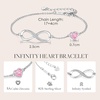 image:imageCDE 925 Sterling Silver Infinity Birthstone Bracelet Jewelry Gift for Women10OctVintage Pink