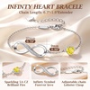 image:imageCDE 925 Sterling Silver Infinity Birthstone Bracelet Jewelry Gift for Women11NovCitrine Yellow