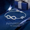 image:imageCDE 925 Sterling Silver Infinity Birthstone Bracelet Jewelry Gift for WomenCrystalBlue