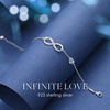 image:imageCDE 925 Sterling Silver Infinity Birthstone Bracelet Jewelry Gift for WomenCrystalBlue