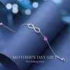 image:imageCDE 925 Sterling Silver Infinity Birthstone Bracelet Jewelry Gift for WomenCrystalPurple