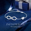 image:imageCDE 925 Sterling Silver Infinity Birthstone Bracelet Jewelry Gift for WomenCrystalWhite