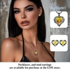 image:imageCDE Angel Wing Black Gothic Heart Birthstone Stud Earrings HypoallergenicBlack11NovYellow Birthstone