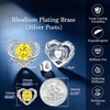 image:imageCDE Angel Wing Black Gothic Heart Birthstone Stud Earrings HypoallergenicWhite11NovYellow Birthstone