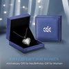 image:imageCDE Angel Wings Heart Birthstone Pendant Necklace Gift for WomenBlack04White Birthstone