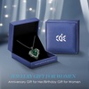 image:imageCDE Angel Wings Heart Birthstone Pendant Necklace Gift for WomenBlack05Emerald Green Birthstone