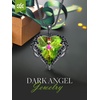 image:imageCDE Angel Wings Heart Birthstone Pendant Necklace Gift for WomenBlackColorful Zircon Birthstone