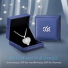 image:imageCDE Angel Wings Heart Birthstone Pendant Necklace Gift for WomenWhite04White Birthstone