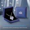 image:imageCDE Angel Wings Heart Birthstone Pendant Necklace Gift for WomenWhite06Alexandrite Light Purple Birthstone
