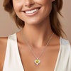image:imageCDE Angel Wings Heart Birthstone Pendant Necklace Gift for WomenWhite11Yellow Birthstone