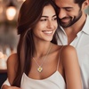 image:imageCDE Angel Wings Heart Birthstone Pendant Necklace Gift for WomenWhite11Yellow Birthstone