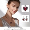 image:imageCDE Angel Wings Heart Gothic Birthstone Dangle Earrings WaterproofBlack0107JanJuly Ruby Red Birthstone