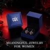 image:imageCDE Angel Wings Heart Gothic Birthstone Dangle Earrings WaterproofBlack0107JanJuly Ruby Red Birthstone