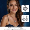 image:imageCDE Angel Wings Heart Gothic Birthstone Dangle Earrings WaterproofBlack04AprWhite Birthstone