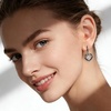 image:imageCDE Angel Wings Heart Gothic Birthstone Dangle Earrings WaterproofBlack04AprWhite Birthstone