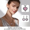 image:imageCDE Angel Wings Heart Gothic Birthstone Dangle Earrings WaterproofBlack10OctOpal Pink Birthstone