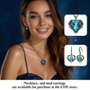 image:imageCDE Angel Wings Heart Gothic Birthstone Dangle Earrings WaterproofBlack12DecBlue Zircon Birthstone
