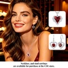 image:imageCDE Angel Wings Heart Gothic Birthstone Dangle Earrings WaterproofWhite0107JanJuly Ruby Red Birthstone