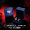 image:imageCDE Angel Wings Heart Gothic Birthstone Dangle Earrings WaterproofWhite0107JanJuly Ruby Red Birthstone
