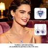 image:imageCDE Angel Wings Heart Gothic Birthstone Dangle Earrings WaterproofWhite02FebAmethsy Purple Birthstone