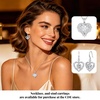 image:imageCDE Angel Wings Heart Gothic Birthstone Dangle Earrings WaterproofWhite04AprWhite Birthstone