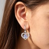 image:imageCDE Angel Wings Heart Gothic Birthstone Dangle Earrings WaterproofWhite06June Alexandrite Light Purple Birthstone