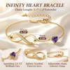 image:imageCDE Birthstone Infinity Bracelet 14K Gold Plated Jewelry Gift for Women02FebTanzanite Purple