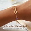 image:imageCDE Birthstone Infinity Bracelet 14K Gold Plated Jewelry Gift for Women02FebTanzanite Purple