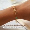 image:imageCDE Birthstone Infinity Bracelet 14K Gold Plated Jewelry Gift for Women05MayEmerald Green