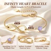 image:imageCDE Birthstone Infinity Bracelet 14K Gold Plated Jewelry Gift for Women06JunAlexandrite Light Purple