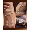 image:imageCDE Engraved I Love You Heart Moissanite Bracelets Jewellry Gifts for Women18K Gold Plated