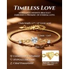 image:imageCDE Engraved I Love You Heart Moissanite Bracelets Jewellry Gifts for Women18K Gold Plated