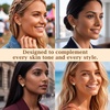 image:imageCDE Gold Plated Heart Moissanite Stud Earrings for Sensitive EarsYellow