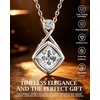 image:imageCDE Infinity Square Moissanite Pendant Necklaces Jewelry Gifts for Women