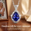 image:imageCDE Infinity Teardrop Birthstone Necklace Adjustable Jewelry for Women GiftBlue09