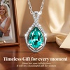 image:imageCDE Infinity Teardrop Birthstone Necklace Adjustable Jewelry for Women GiftBlue12