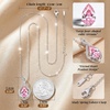 image:imageCDE Infinity Teardrop Birthstone Necklace Adjustable Jewelry for Women GiftPink10