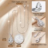image:imageCDE Infinity Teardrop Birthstone Necklace Adjustable Jewelry for Women GiftWhite04