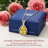 image:imageCDE Infinity Teardrop Birthstone Necklace Adjustable Jewelry for Women GiftYellow11
