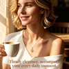 image:imageCDE Infinity Teardrop Birthstone Necklace Adjustable Jewelry for Women GiftYellow11