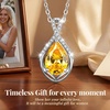 image:imageCDE Infinity Teardrop Birthstone Necklace Adjustable Jewelry for Women GiftYellow11