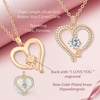 image:imageCDE Initial Necklaces for Women Rose Gold AZ Letter Heart Pendant Jewelry Gifts for Wife Mom Girlfriend Lady HerInitial B Necklaces