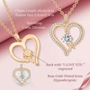 image:imageCDE Initial Necklaces for Women Rose Gold AZ Letter Heart Pendant Jewelry Gifts for Wife Mom Girlfriend Lady HerInitial H Necklaces