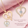 image:imageCDE Initial Necklaces for Women Rose Gold AZ Letter Heart Pendant Jewelry Gifts for Wife Mom Girlfriend Lady HerInitial Q Necklaces