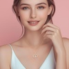image:imageCDE Initial Necklaces for Women Rose Gold AZ Letter Heart Pendant Jewelry Gifts for Wife Mom Girlfriend Lady HerInitial R Necklaces