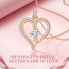 image:imageCDE Initial Necklaces for Women Rose Gold AZ Letter Heart Pendant Jewelry Gifts for Wife Mom Girlfriend Lady HerInitial R Necklaces