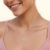 image:imageCDE Initial Necklaces for Women Rose Gold AZ Letter Heart Pendant Jewelry Gifts for Wife Mom Girlfriend Lady HerInitial V Necklaces